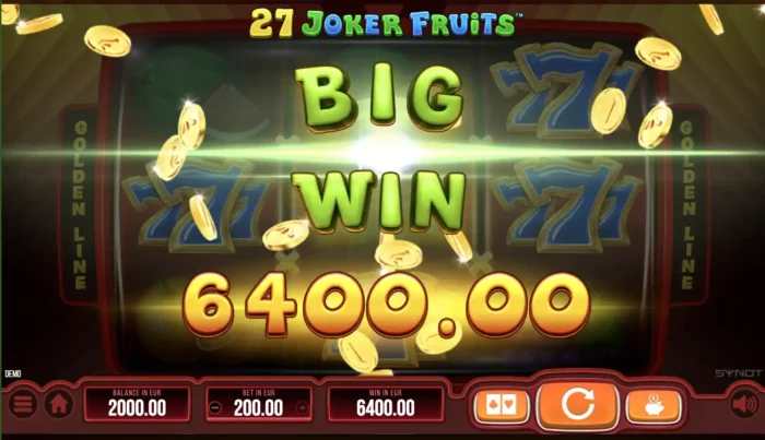 27 Joker Fruits Synot Big Win