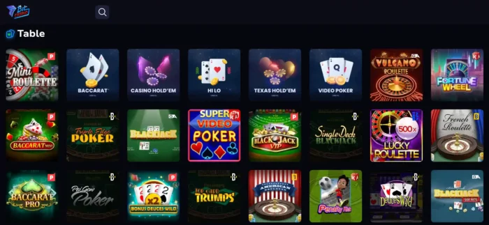 7BitCasino Table Games