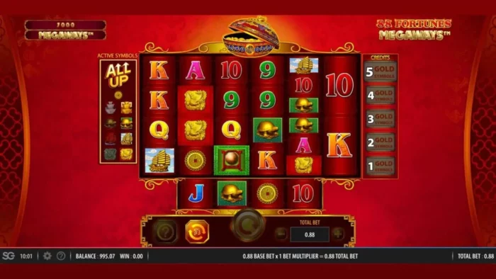 88 Fortunes Megaways Bally Slot Content