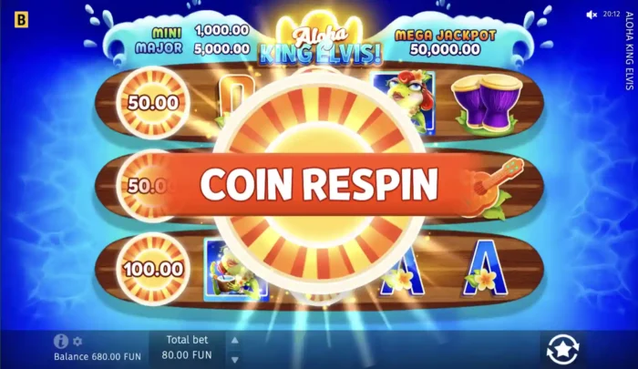 Aloha King Elvis Bgaming Slot Coins Respin