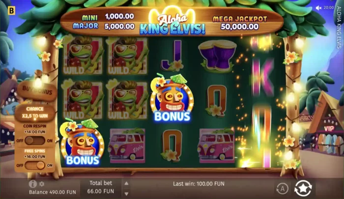 Aloha King Elvis Bgaming Slot Content