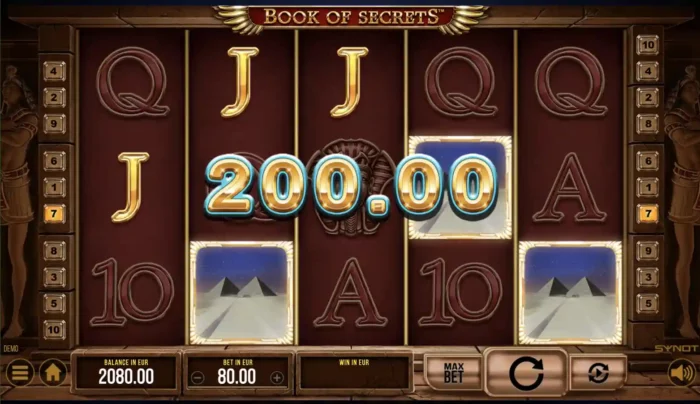 Book Of Secrets Synot Slot Win