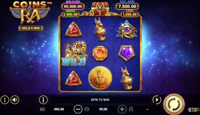 Coins Of Ra Betsoft Slot Symbols