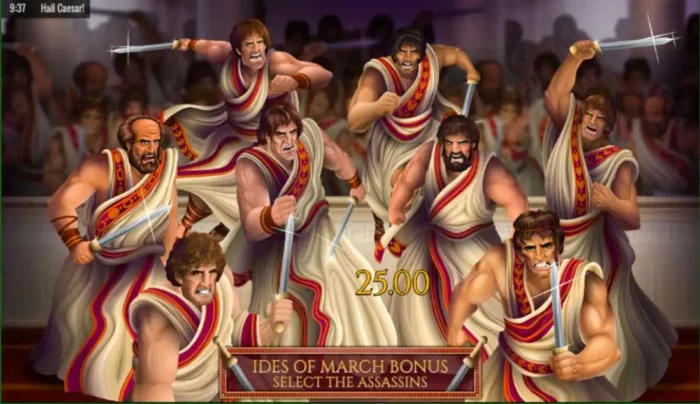 Hail Caesar Rival Slot Bonus Game