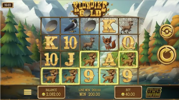 Klondike Gold Rival Slot Symbols