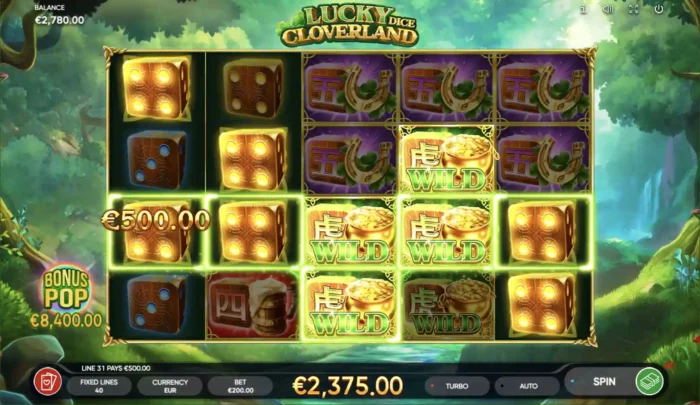 Lucky Cloverland Dice Endorphina Slot 5 Of A Kind