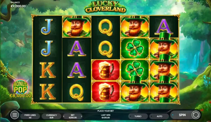 Lucky Cloverland Endorphina Slot Content