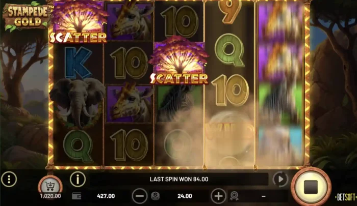 Stampede Gold Betsoft Slot Content