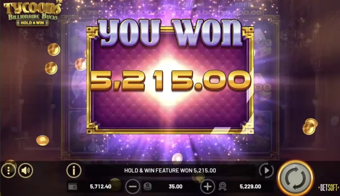 Tycoons Billionaire Bucks Betsoft Slot Free Spins Win